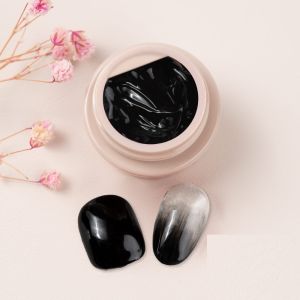 Gdcoco 5Ml 6 Colors Set Black&White Painting Series Uv Gel Polish Function Gel Paint Glamour Color Painting Gel Need Uv Lamp To Cure Uv Gel Polish (Brush Not Included)