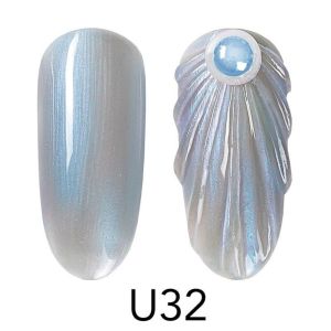 Venalisa Seashell Color Gel Pearl Nail Gel Mermaid Opal Pearl Series Gel Polish Need UV Lamp To Cure UV Gel Polish (Brush Not Included)